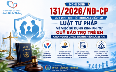 Nghị định 131/2026/NĐ-CP quy định chi tiết khoản 3 Điều 160 Luật Tư pháp người chưa thành niên về việc sử dụng kinh phí từ Quỹ Bảo trợ trẻ em cho người chưa thành niên là bị hại.